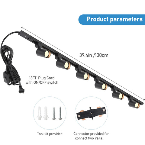 Hiiglxii GU10 adjustable track heads offer precise beam direction for artwork and tasks.