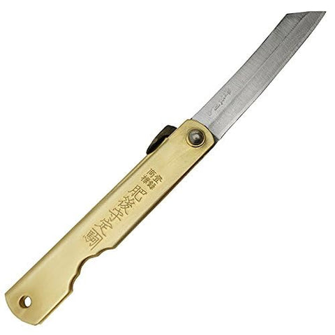 Higonokami Blue Paper Steel 165mm open blade for versatile everyday tasks