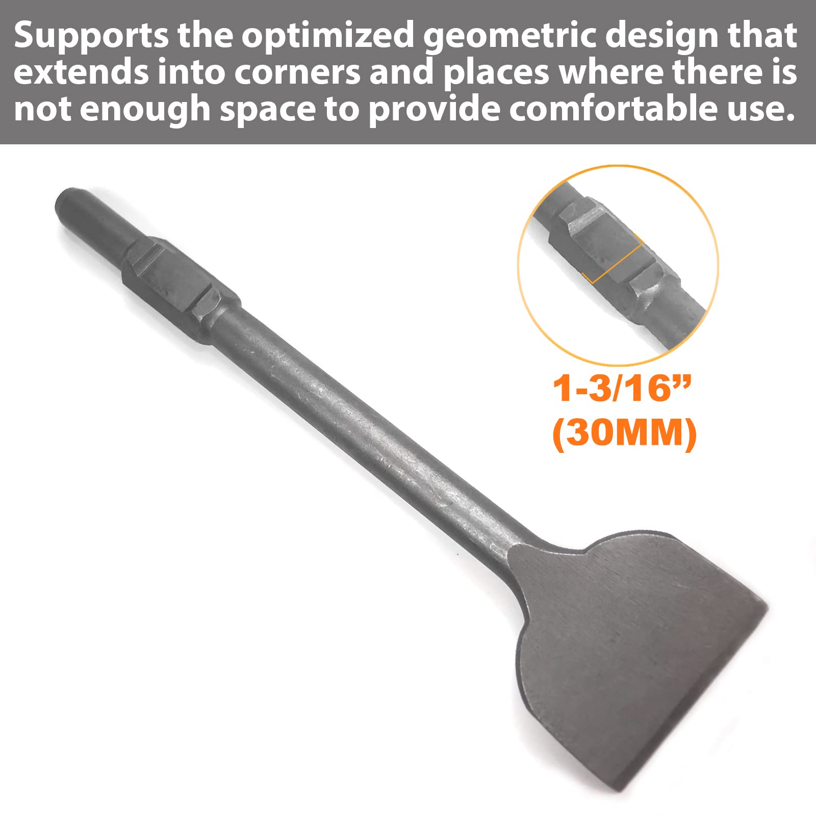 HIGOSPRO tile scraper removes ceramic tile and adhesive in a real-use scenario