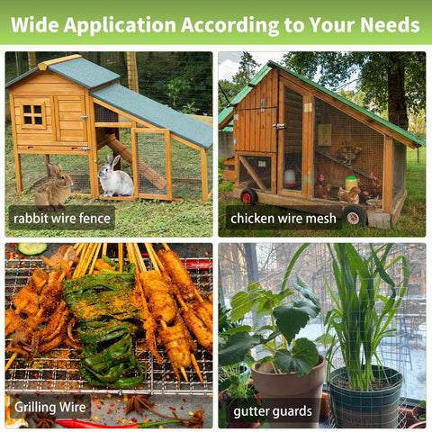 HIHADUUM chicken coop fence application using hardware cloth for poultry protection