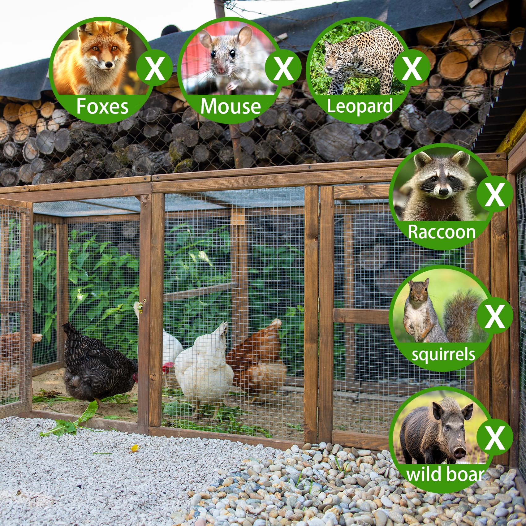 HIHADUUM rabbit-snake fence blocks small animals while allowing airflow