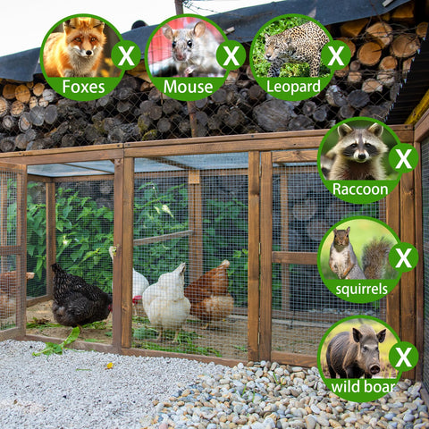 HIHADUUM rabbit-snake fence blocks small animals while allowing airflow
