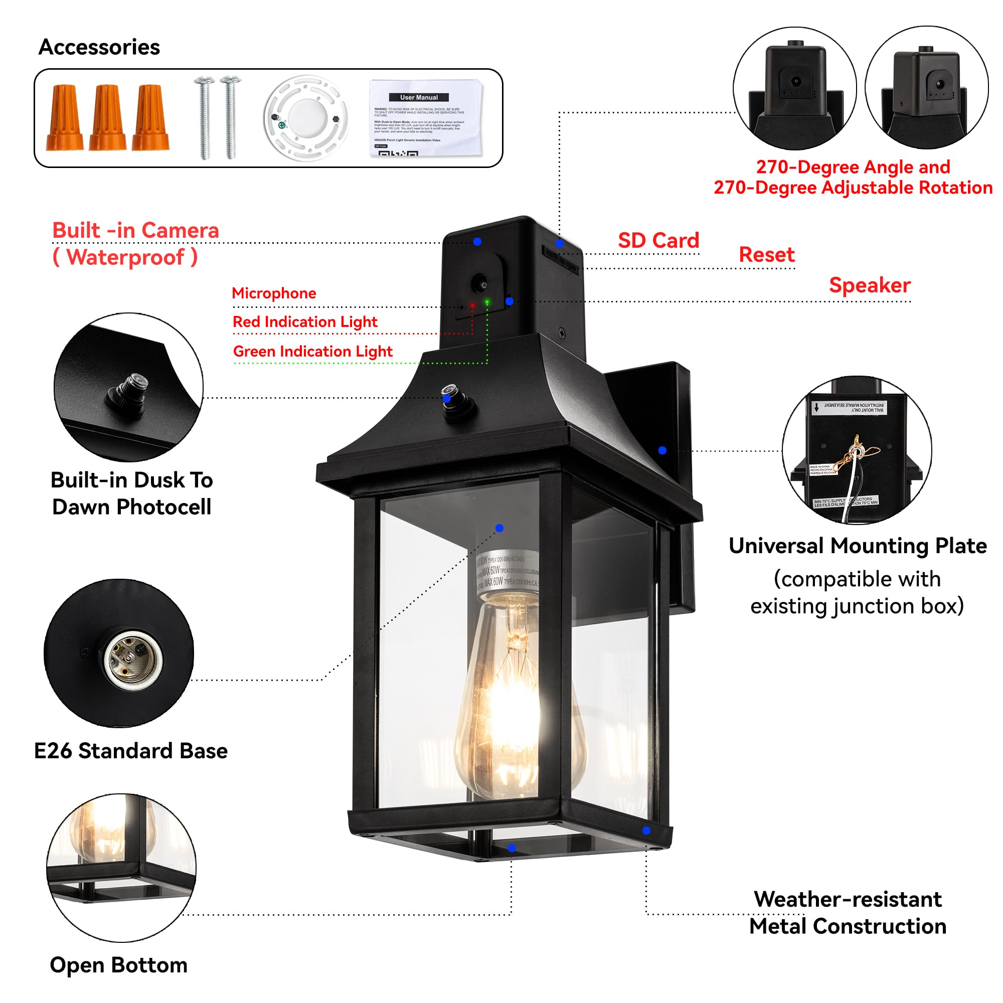 HIHUOS E26 bulb-base compatibility for easy bulb upgrades