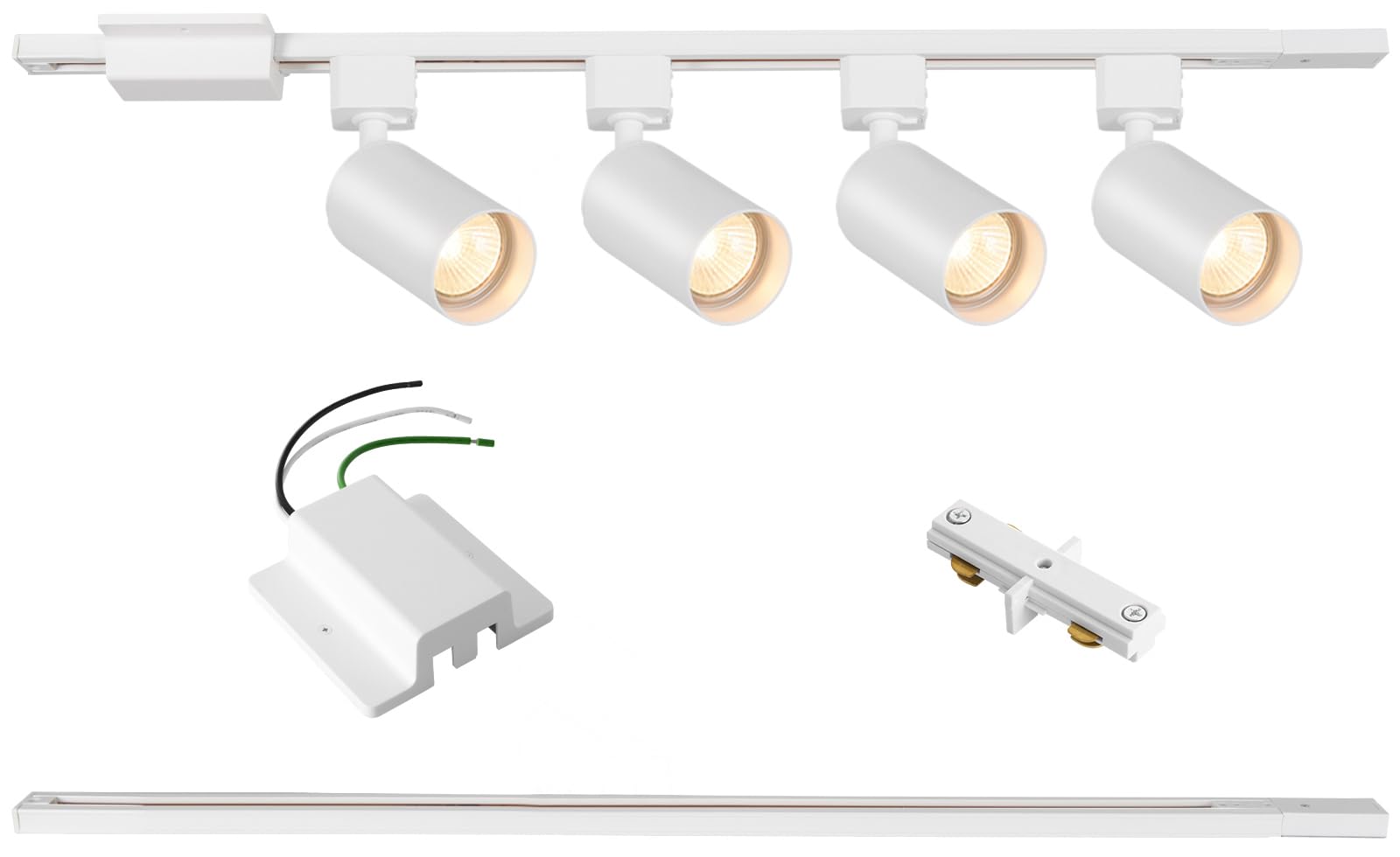 Hiiglxii track lighting heads adjustable for flexible, precise spot lighting