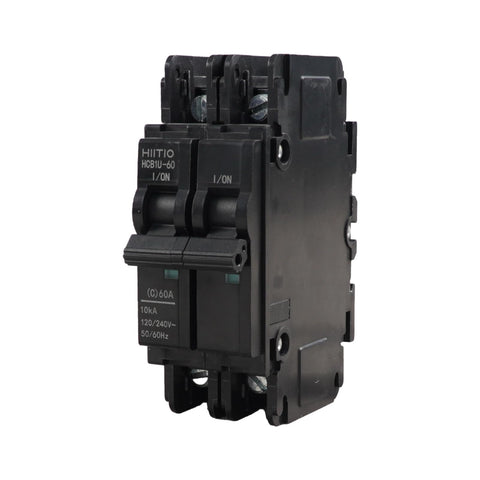 HIITIO AC Miniature Circuit Breaker 60A front view for reliable mains protection