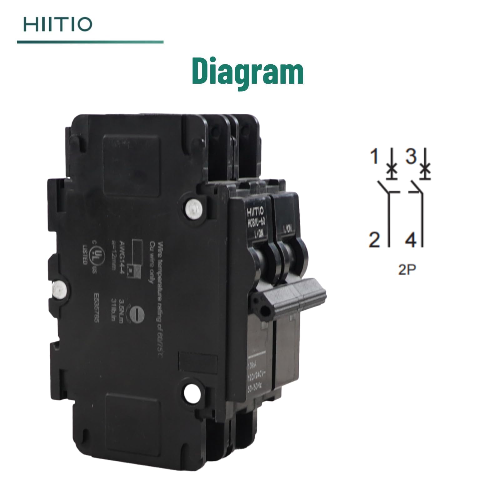 HIITIO 60A 120/240V rating suitable for varied equipment