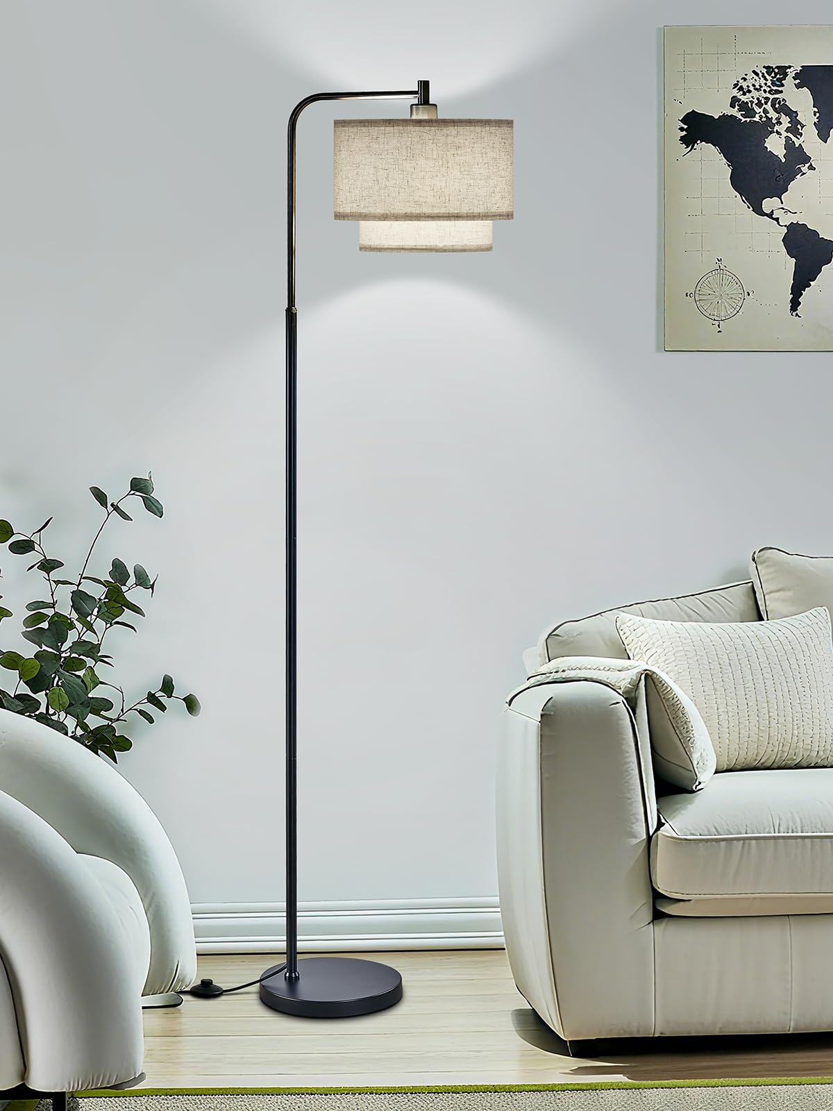 Hikczc 63-inch cable length supports flexible placement.