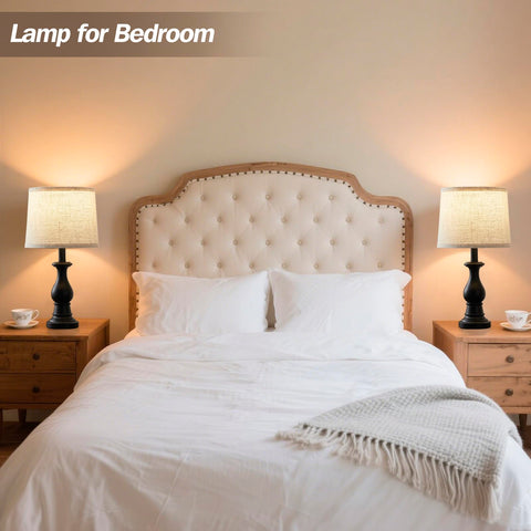 Hikczc bedside lamp for cozy nightstand lighting