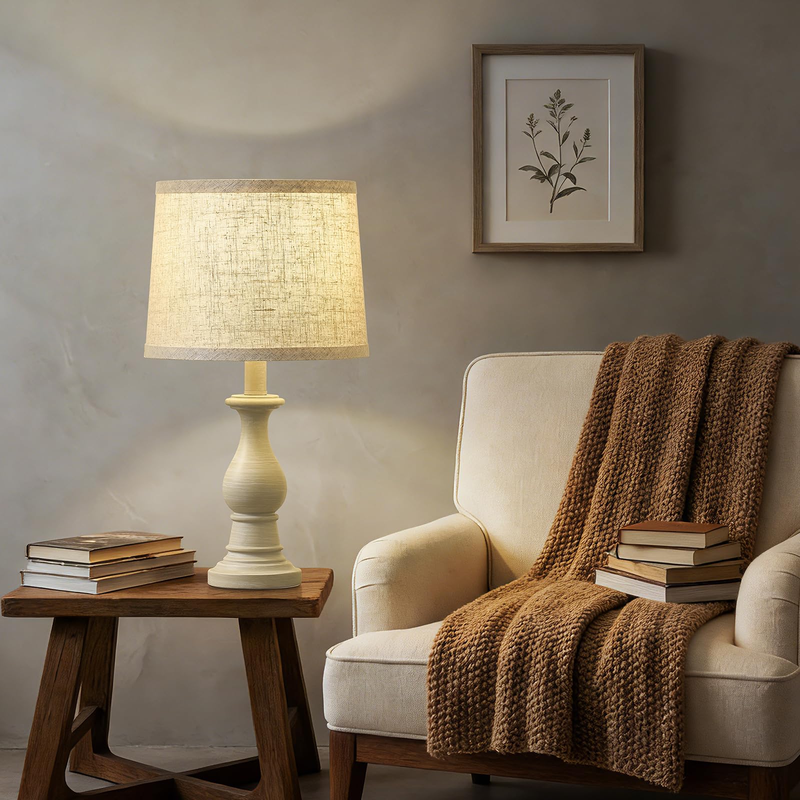 Hikczc table lamp being assembled with a simple 3-step setup