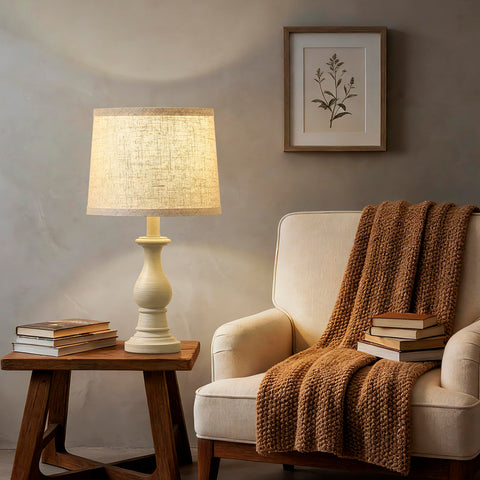 Hikczc table lamp being assembled with a simple 3-step setup