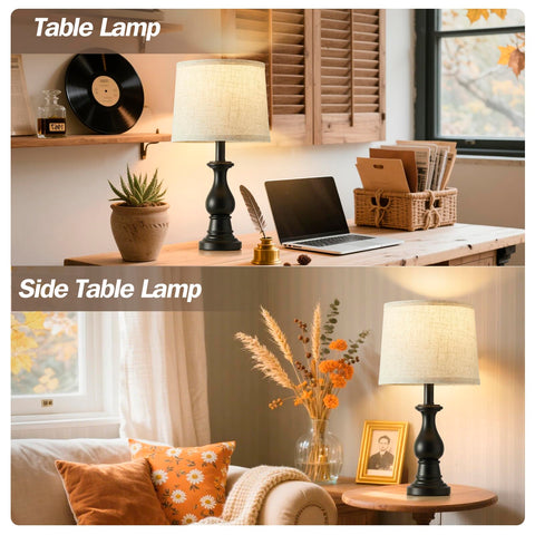 Hikczc farmhouse style lamp for classic decor accents