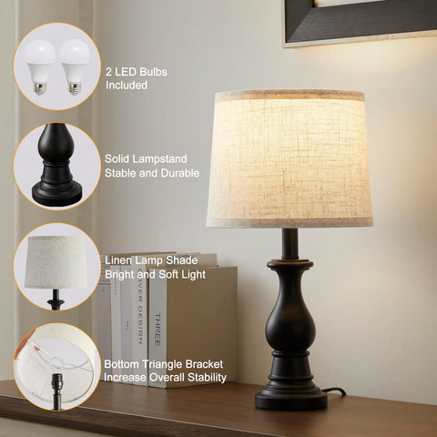 Hikczc LED bulbs included for energy efficient brightness