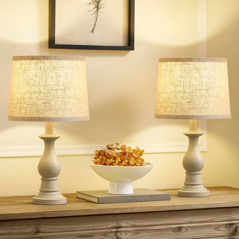 Hikczc vintage table lamp in living room setup for cozy evenings