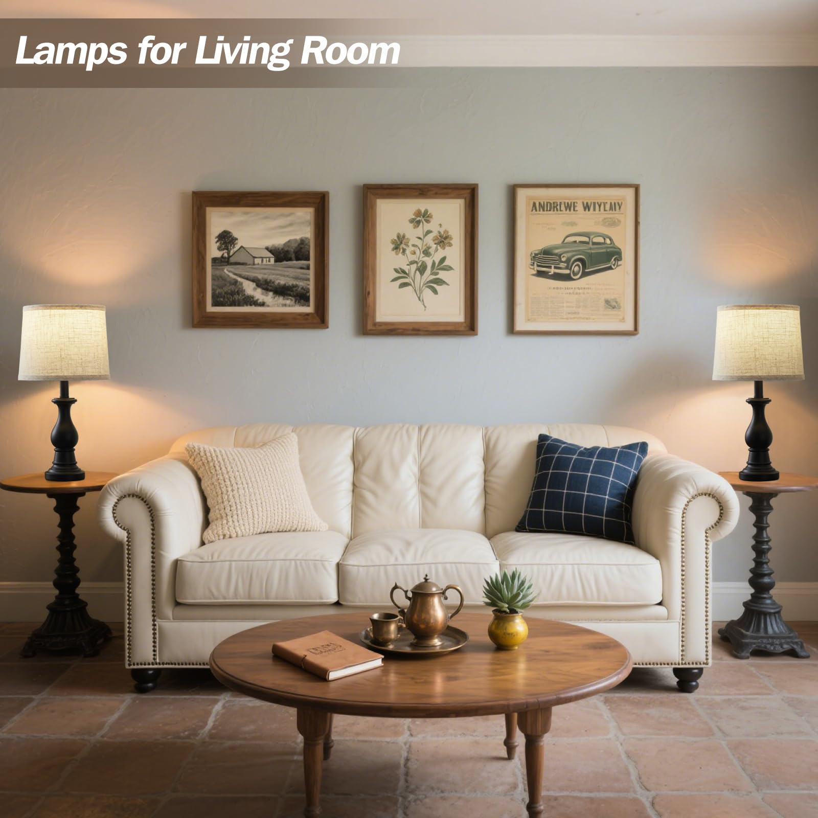 Hikczc living room lamp showcases farmhouse charm