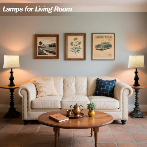 Hikczc living room lamp showcases farmhouse charm