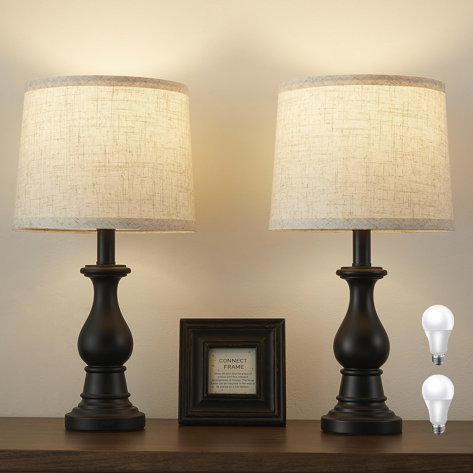 Hikczc vintage table lamp stand detail enhances rustic living room style