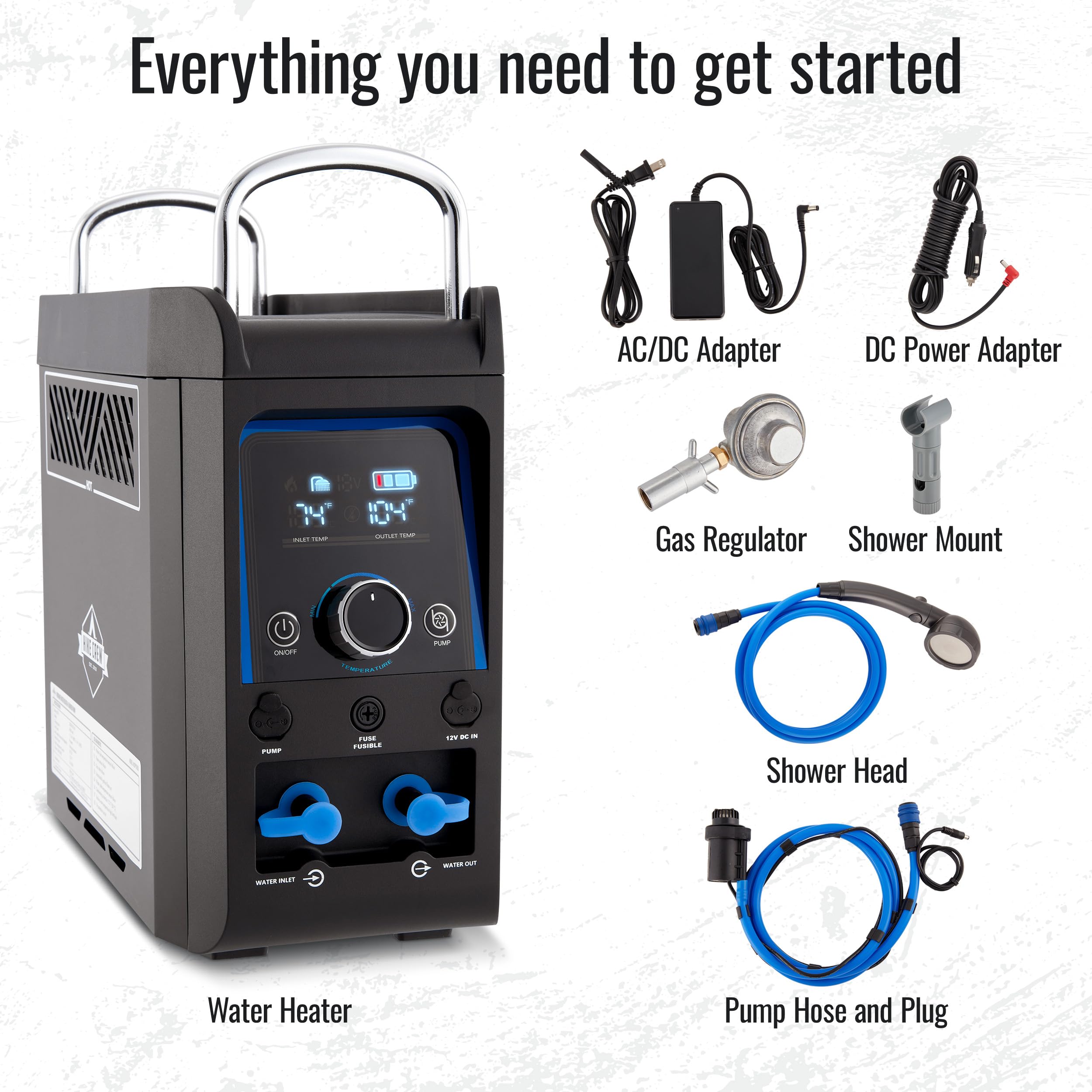 Hike Crew compact design with attachments for easy travel
