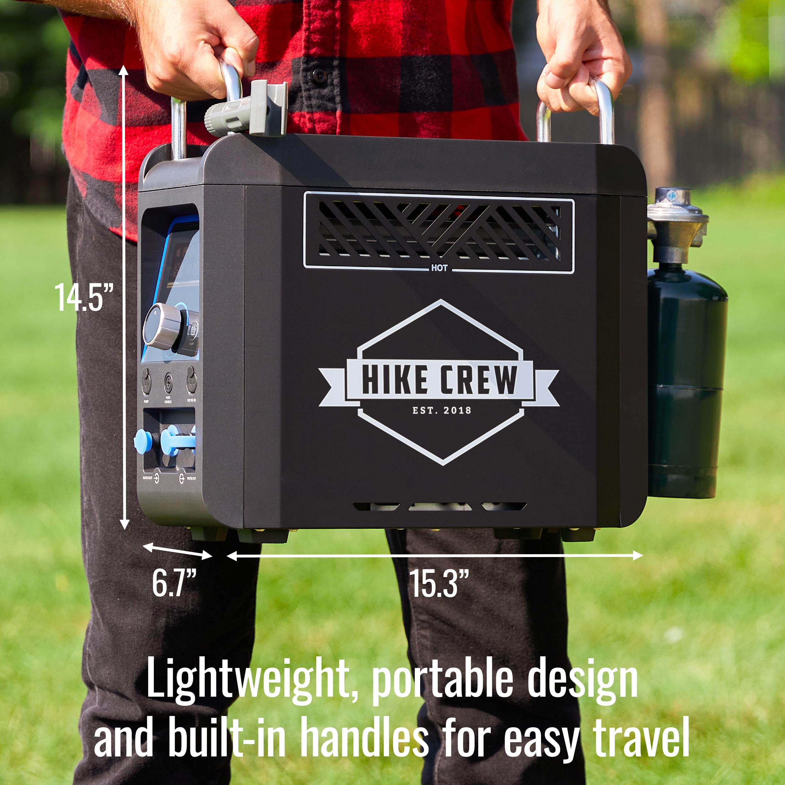 Hike Crew shower head attachment compatible with portable shower tents
