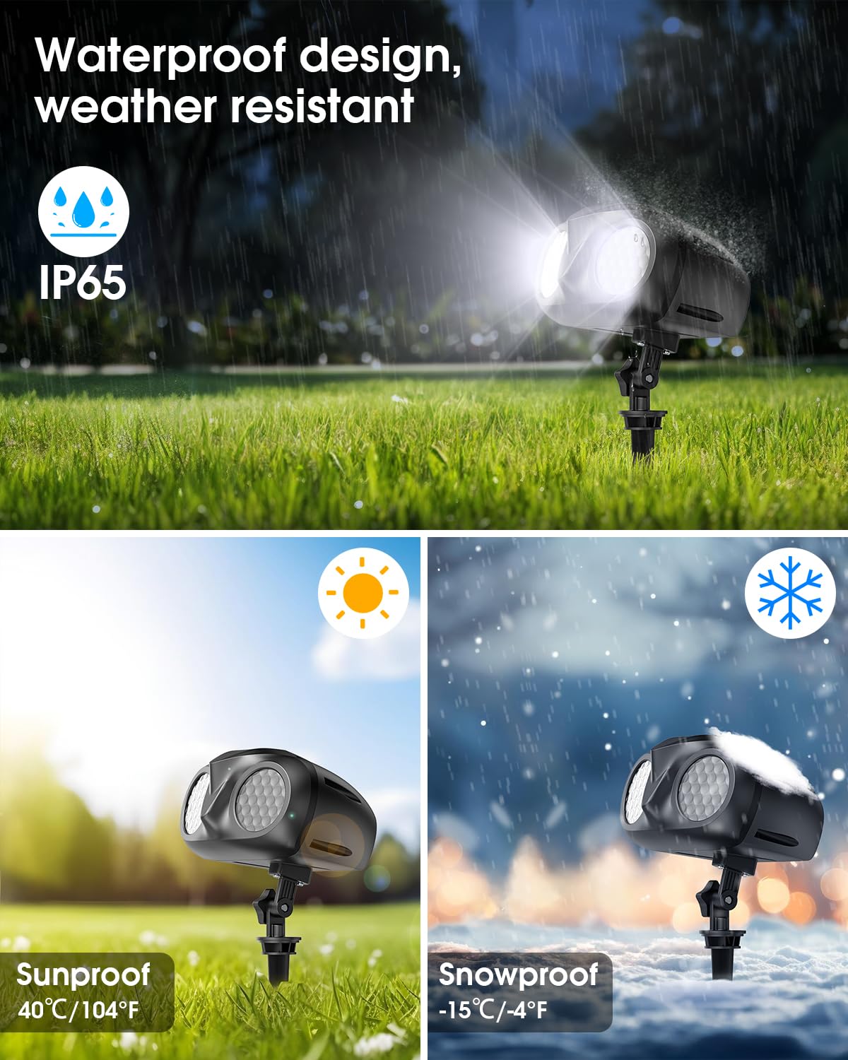 Hiketrax Remote-Controlled Snowflake Light lets you adjust snowfall from afar.