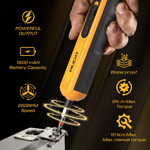 HILICHT dual-mode push-to-start sensor enables precise screw driving.