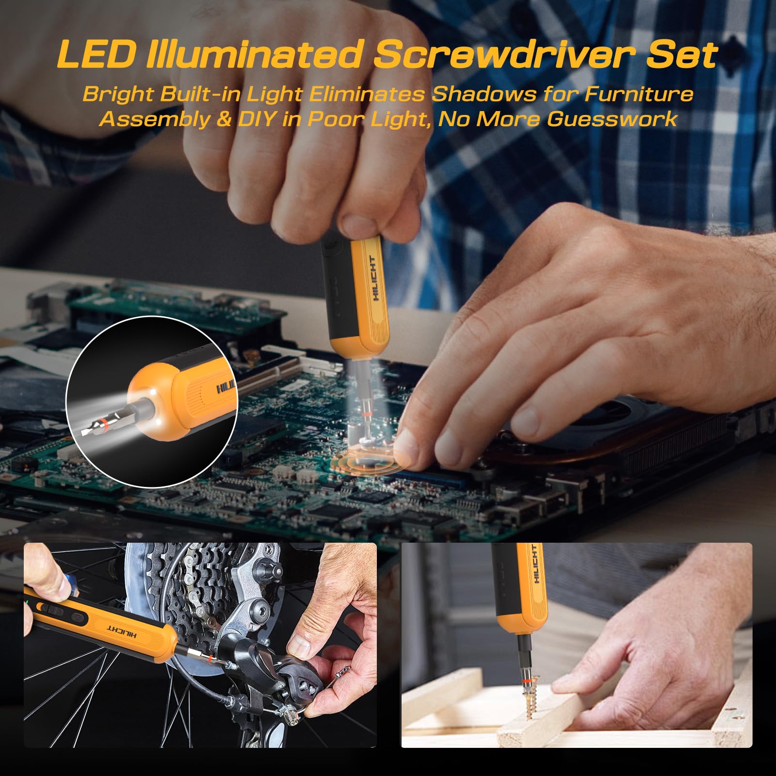 HILICHT organized storage case keeps all bits and tool neatly in reach.