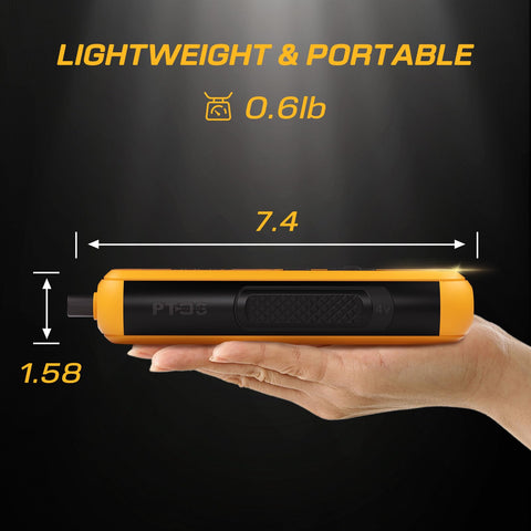 HILICHT 4V screwdriver with USB-C rechargeable battery for convenient on-the-go charging.