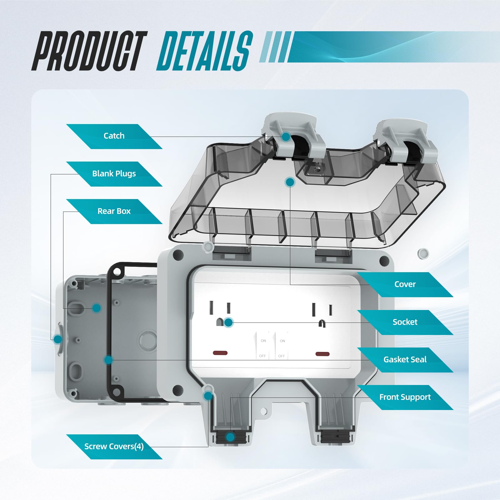Hilictokt 9.8ft extension cord offers flexible placement away from outlets
