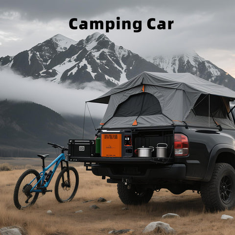 Hillhub water pump included ensures steady flow for showers and gear cleaning.