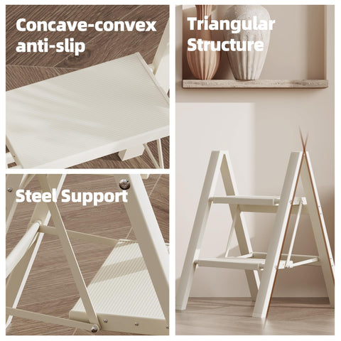 HillhutApex 2 Step Ladder top step height of 17.7 inches