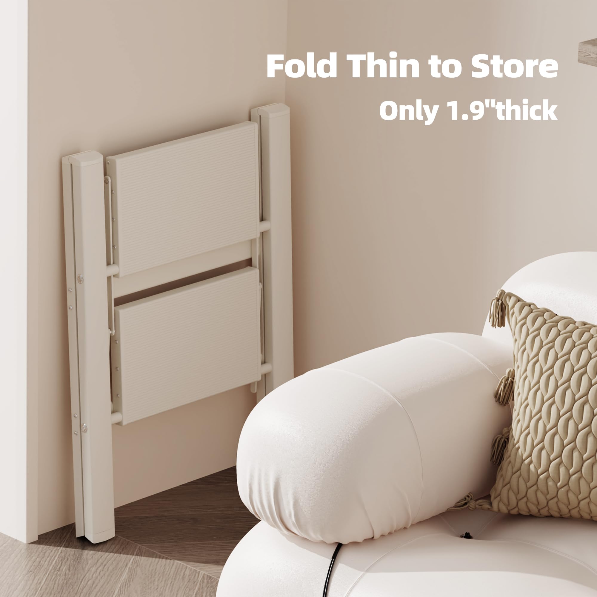 HillhutApex 2 Step Ladder wide steps for secure footing
