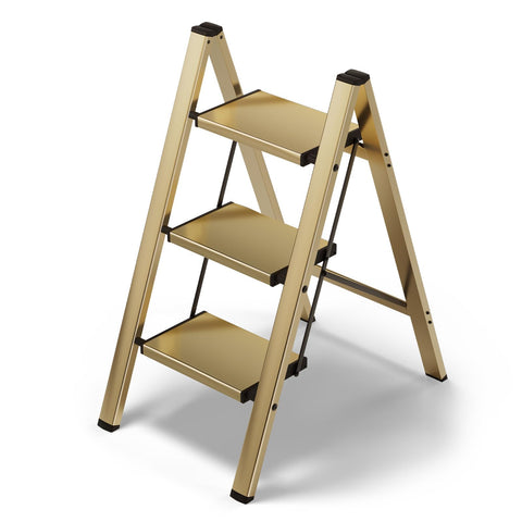 HillhutApex 3-step stool open dimensions provide stable reach for kitchen tasks.