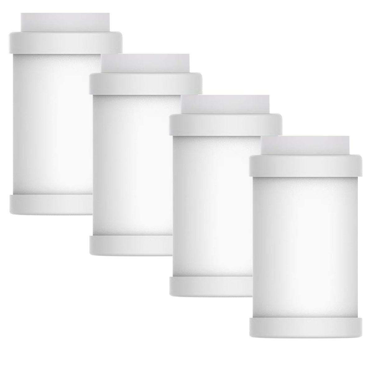 Hillien bathroom faucet filter 4pc pack showing replacement cartridges for clearer bath water