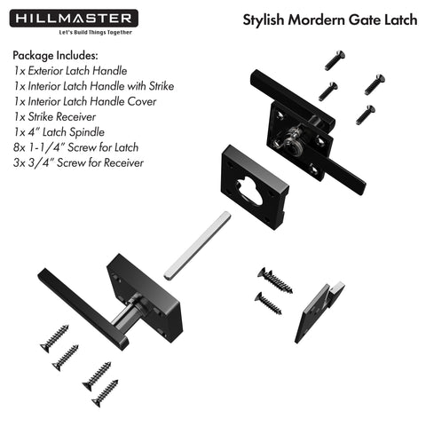 Easy installation highlighted with included screws and simple drilling.