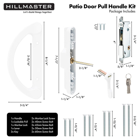 Hillmaster interior handle completes the replacement set for fast, reliable installation.