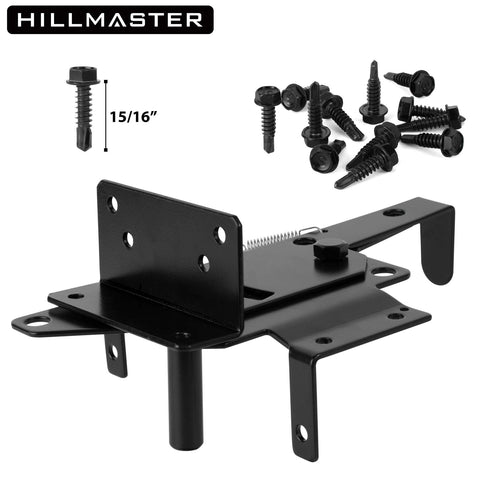 HILLMASTER post-mount gate latch assembly allows versatile left or right installation.