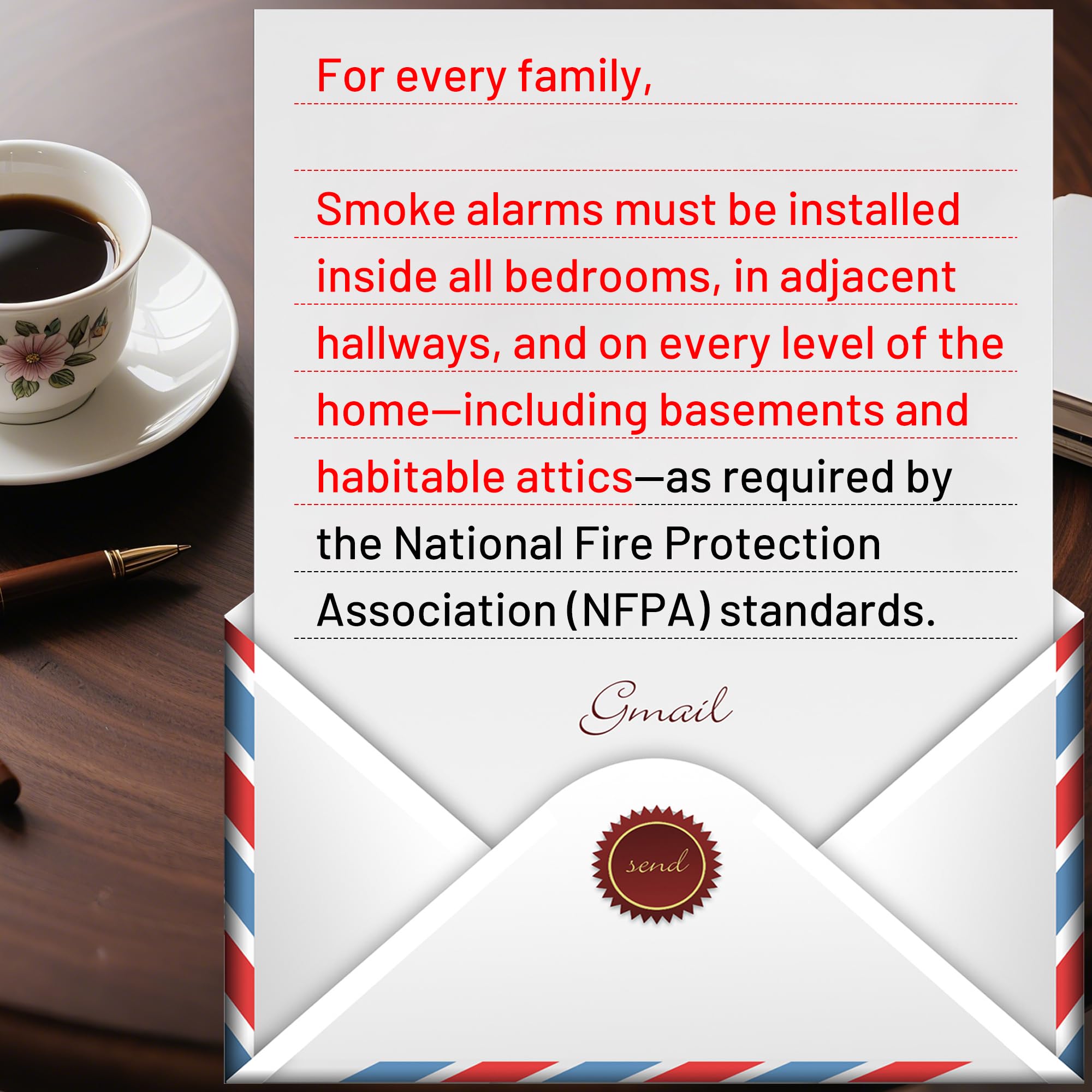 Hilmon 6-pack of alarms ready for multi-room coverage.