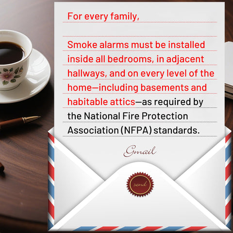 Hilmon 6-pack of alarms ready for multi-room coverage.