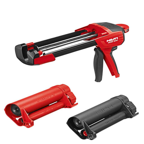 Hilti HDM 500 manual dispenser with CB 500 cartridge for precise adhesive application