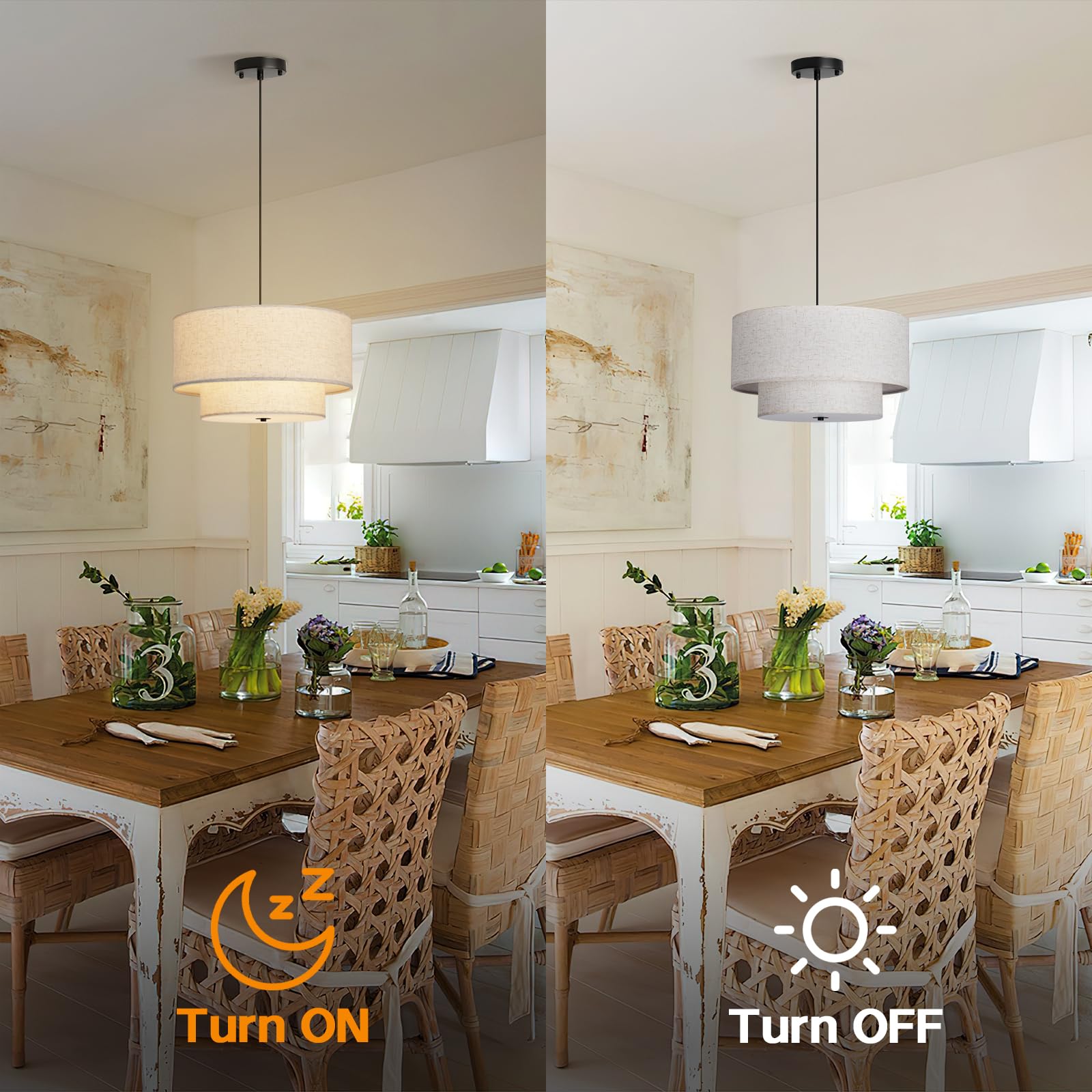 Hiluxia adjustable hanging pendant offers versatile mounting for various spaces.