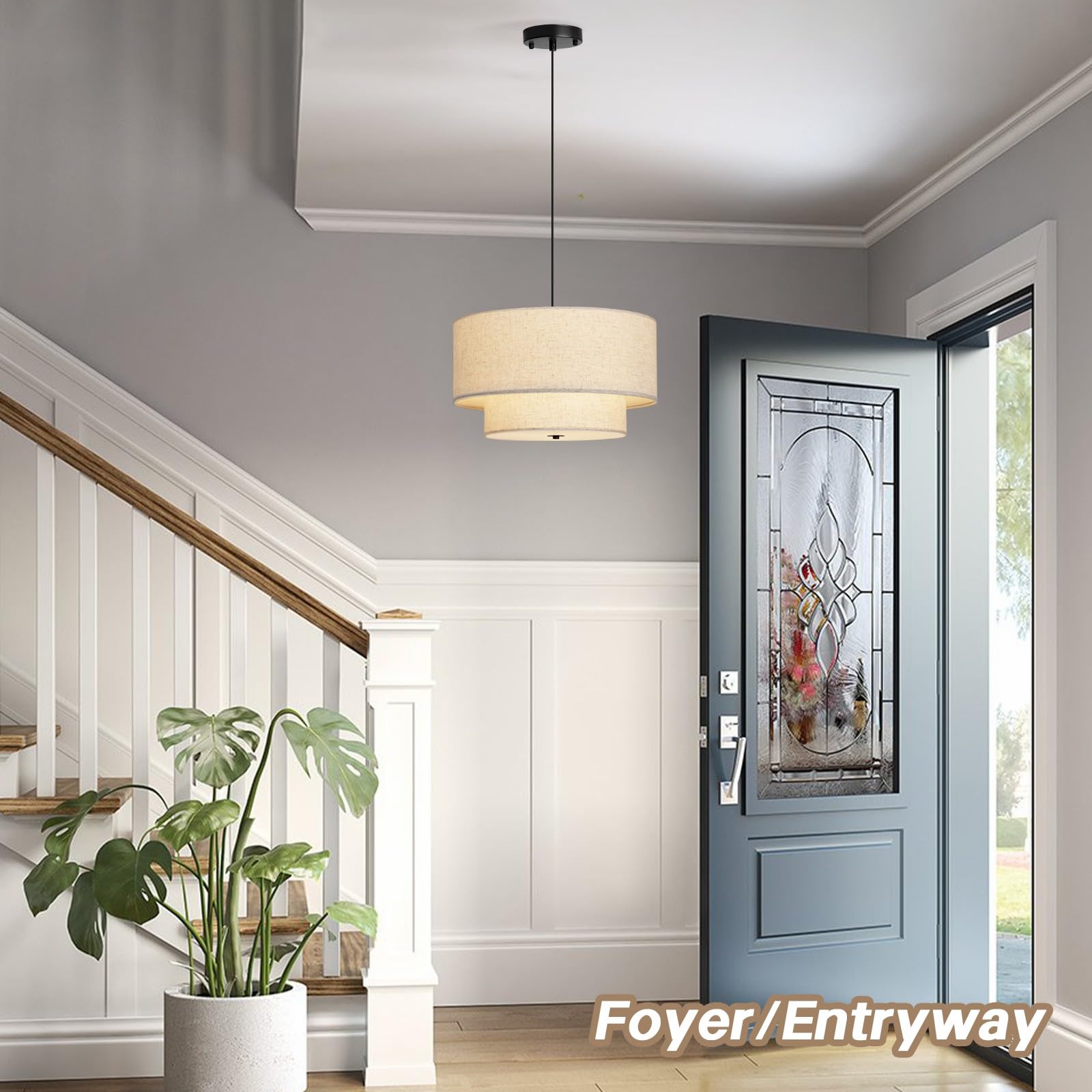 Hiluxia durable 18-inch fixture offers long-lasting home lighting.