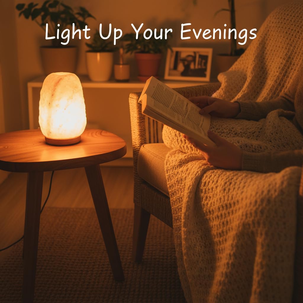 Himalayan Glow handmade gift lamp for rustic elegance