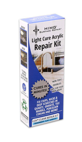 HIMG Clear Quartz Repair Kit packaging and tools for quick DIY repairs