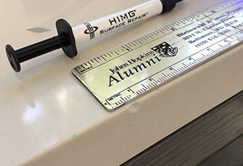 HIMG White Tones edge chip repair on granite demonstrates durable color blend