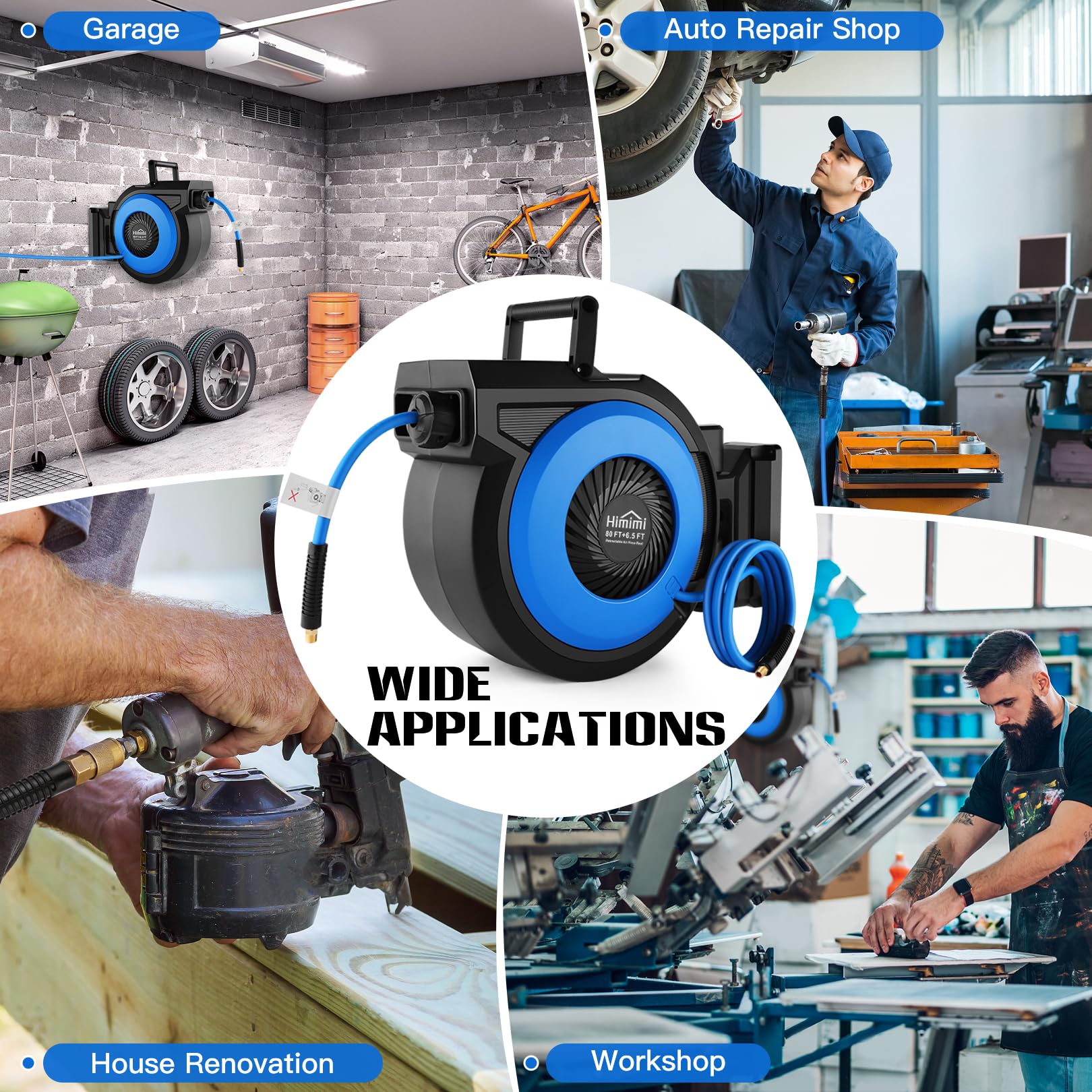 Himimi auto lock-release system demonstrating smooth hose control.