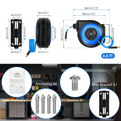 Himimi hybrid PVC-rubber hose for versatile workshop use