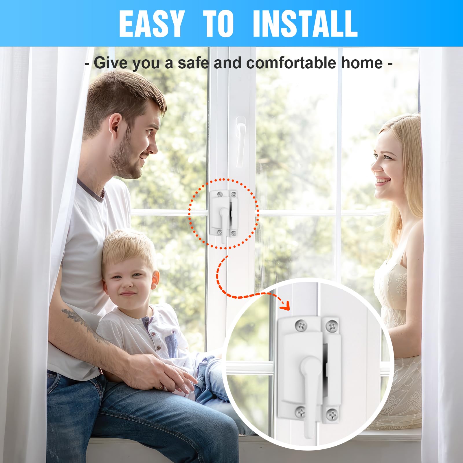 HIMOMO keeps sliding and double-hung windows safer and more comfortable at home.