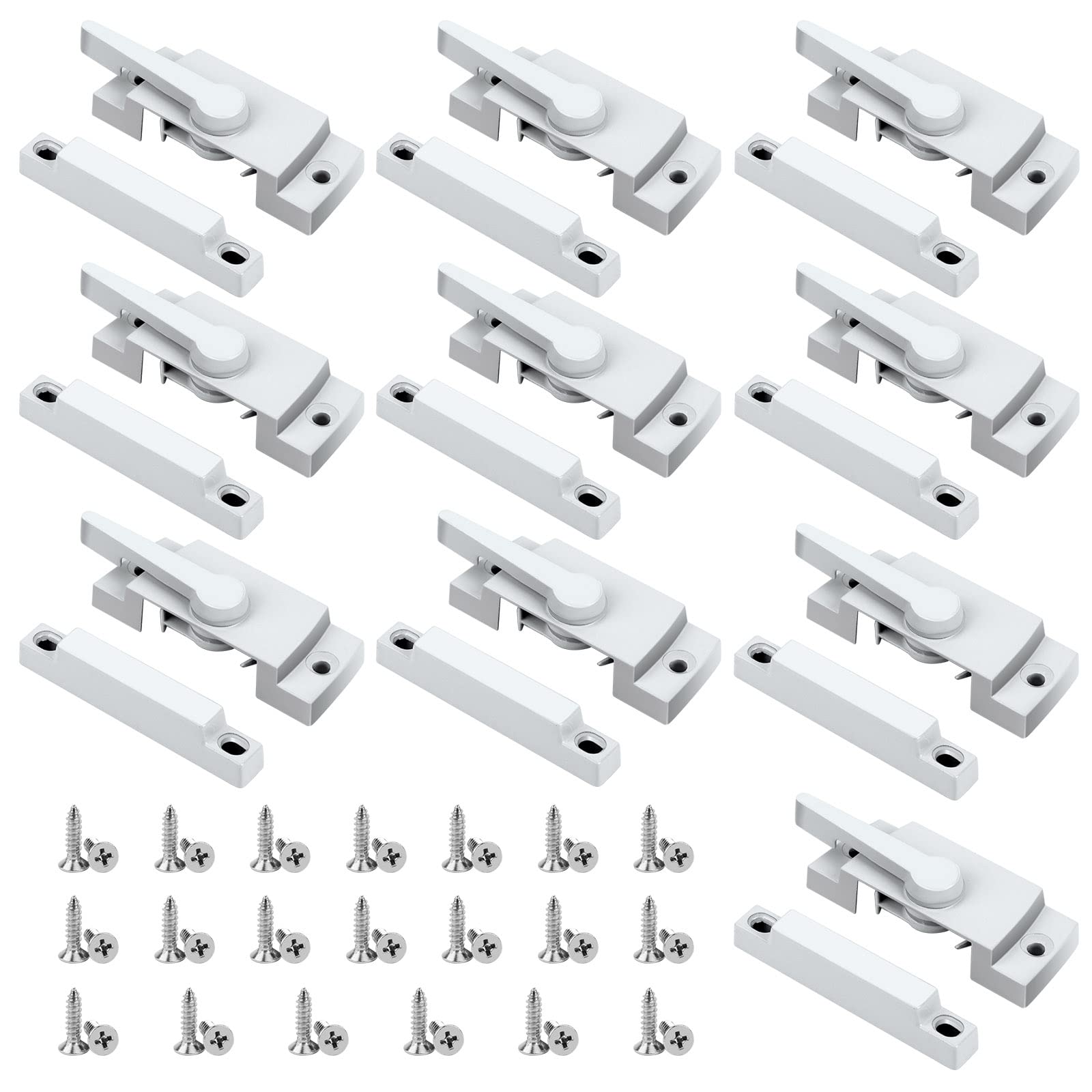 HIMOMO window sash locks pack 10 diecast for durable home security.
