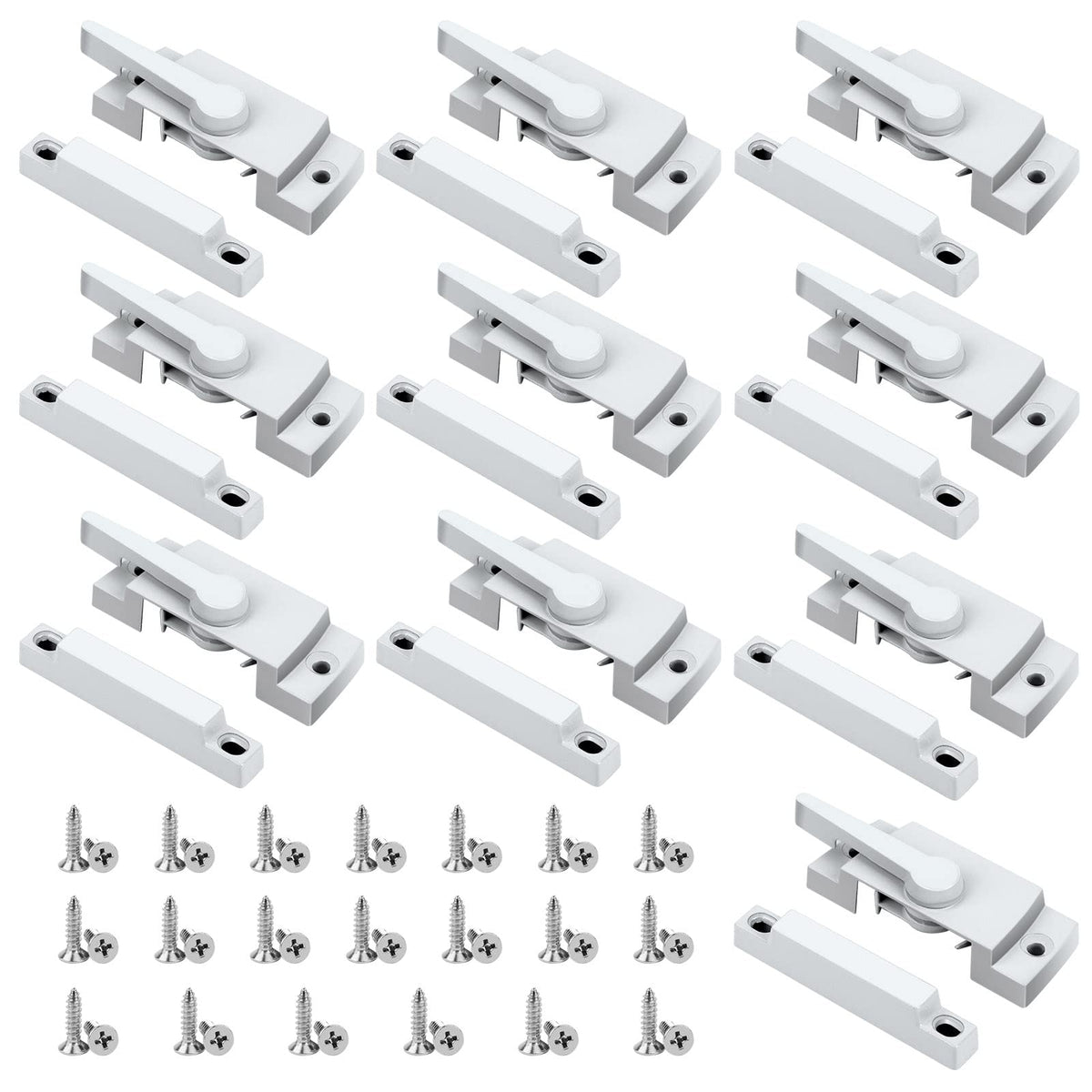 HIMOMO window sash locks pack 10 diecast for durable home security.