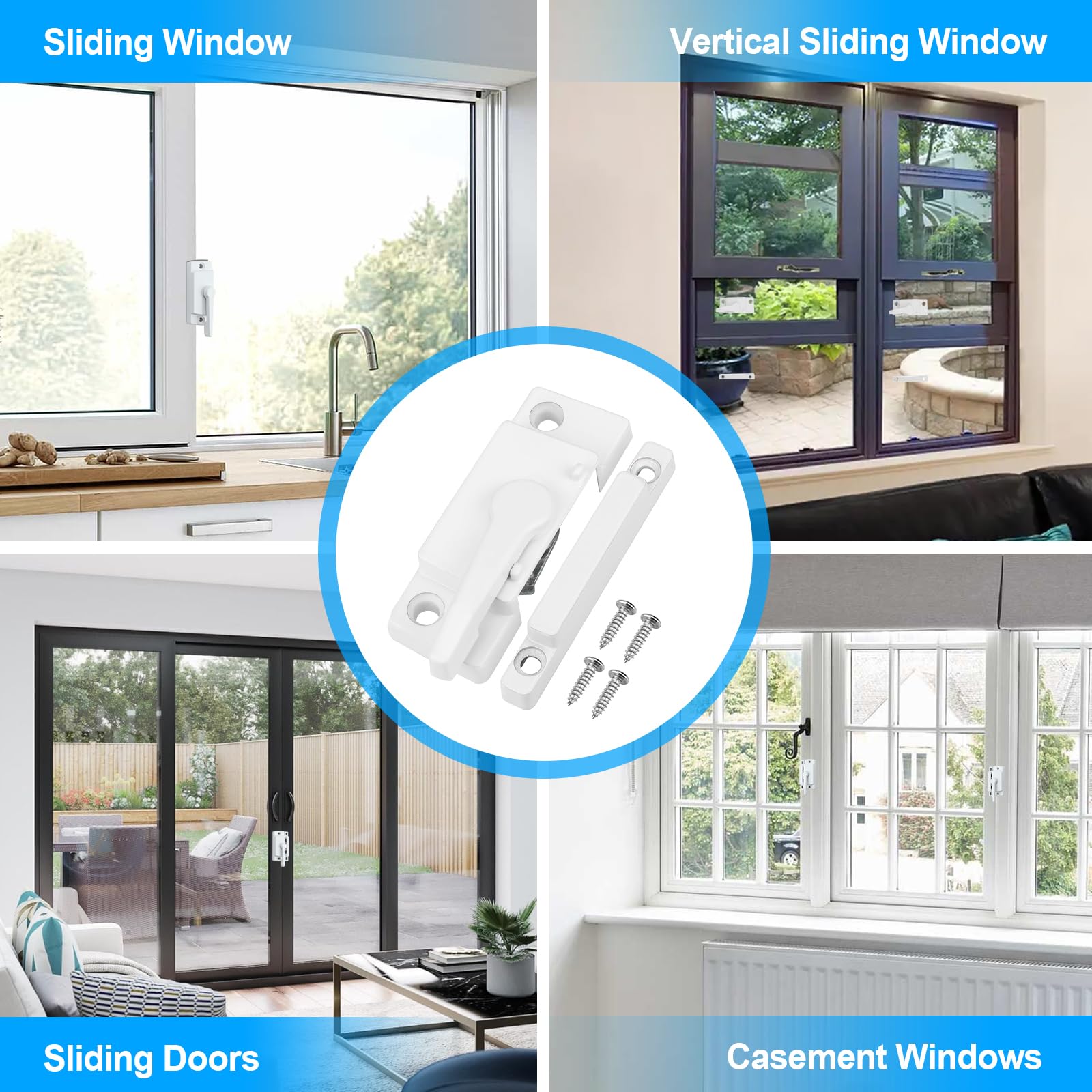 HIMOMO zinc alloy latch is rust-resistant and long-lasting.