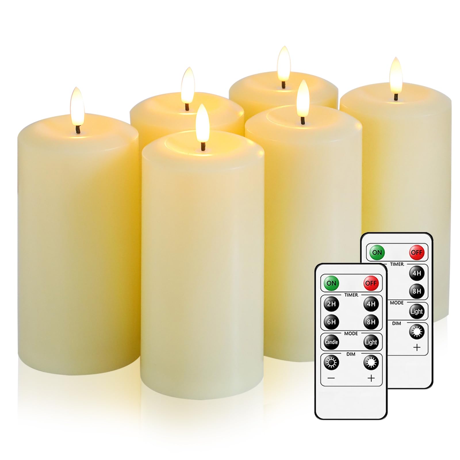 Hinabichan flameless ivory candle with remote for safe, cozy home ambiance.